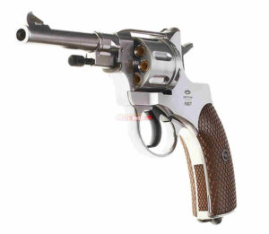 Револьвер пневматический Gletcher NGTF Silver. (наган)