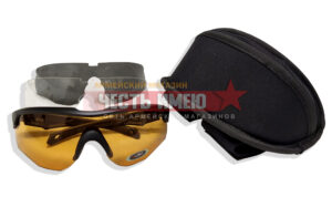 Баллистические очки WX ROGUE 2802 (линзы темные/прозрачные/оранжевые) оправа черная