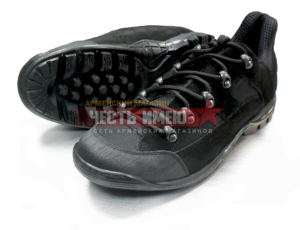 Ботинки GARSING ТRAVELER 061 C, кожа (велюр), вставки кордуры, чёрные